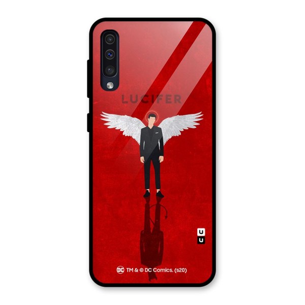 Lucifer Archangel Shadow Glass Back Case for Galaxy A50s