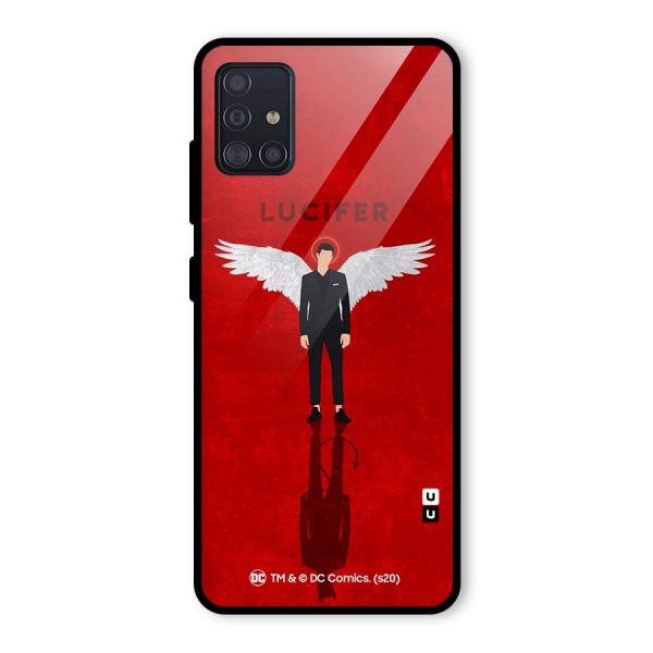 Lucifer Archangel Shadow Glass Back Case for Galaxy A51