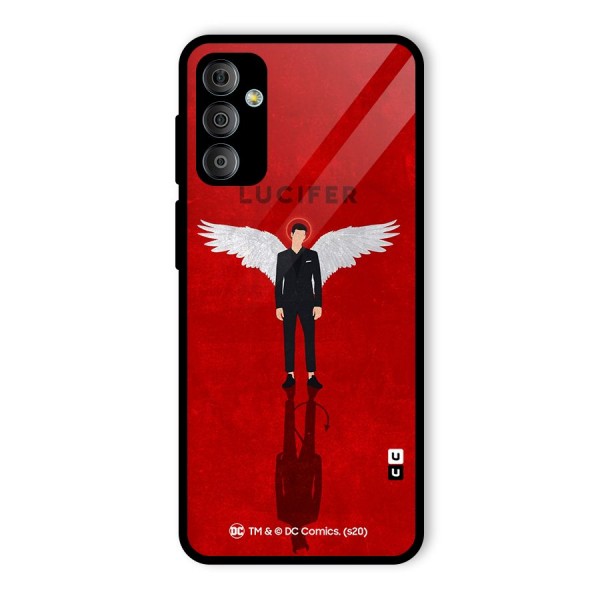 Lucifer Archangel Shadow Glass Back Case for Galaxy F23