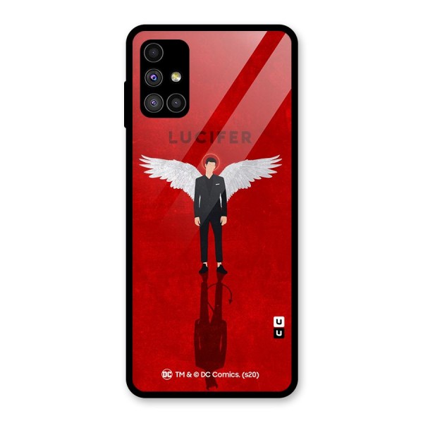 Lucifer Archangel Shadow Glass Back Case for Galaxy M51