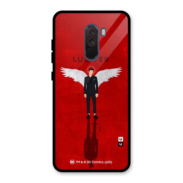 Lucifer Archangel Shadow Glass Back Case for Poco F1