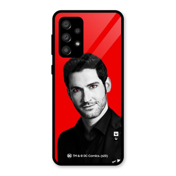 Lucifer Devil Smile Glass Back Case for Galaxy A32