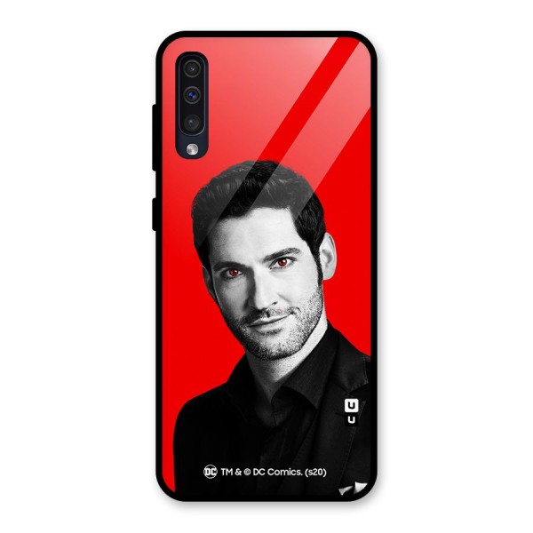 Lucifer Devil Smile Glass Back Case for Galaxy A50s