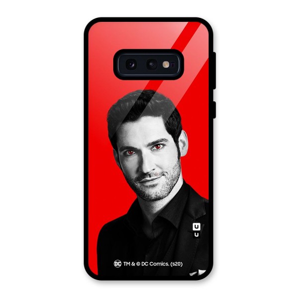 Lucifer Devil Smile Glass Back Case for Galaxy S10e