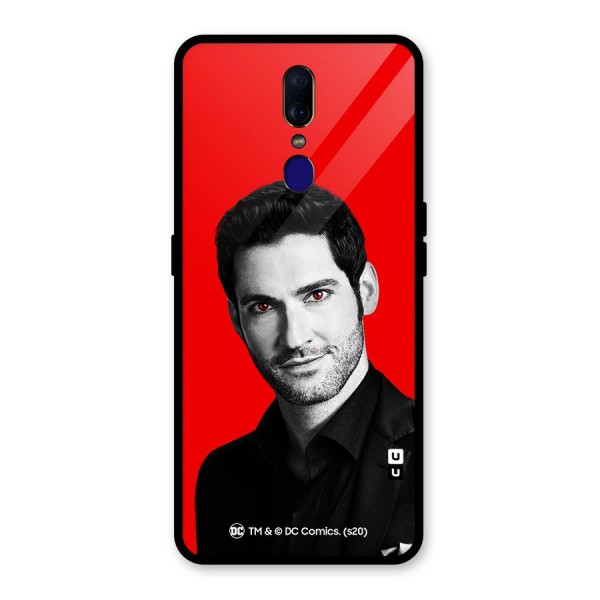 Lucifer Devil Smile Glass Back Case for Oppo F11