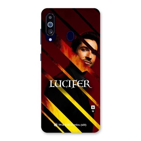 Lucifer Hell Stripes Back Case for Galaxy A60