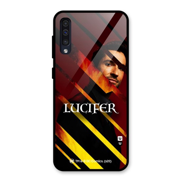 Lucifer Hell Stripes Glass Back Case for Galaxy A50s