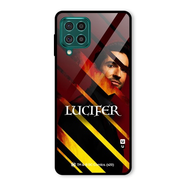 Lucifer Hell Stripes Glass Back Case for Galaxy F62