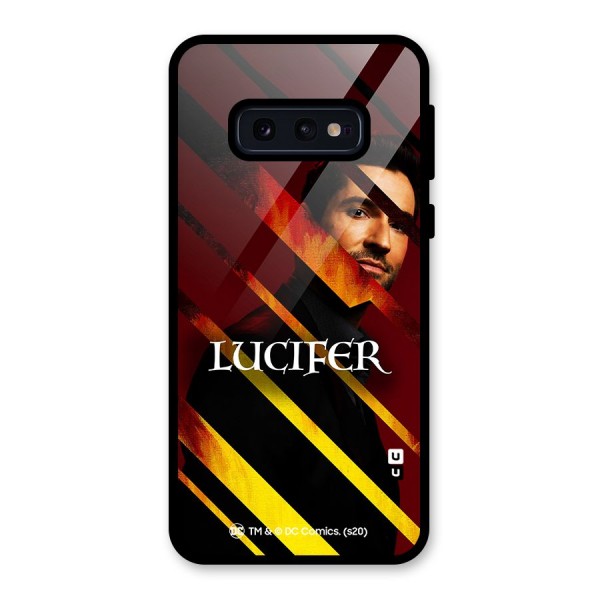 Lucifer Hell Stripes Glass Back Case for Galaxy S10e