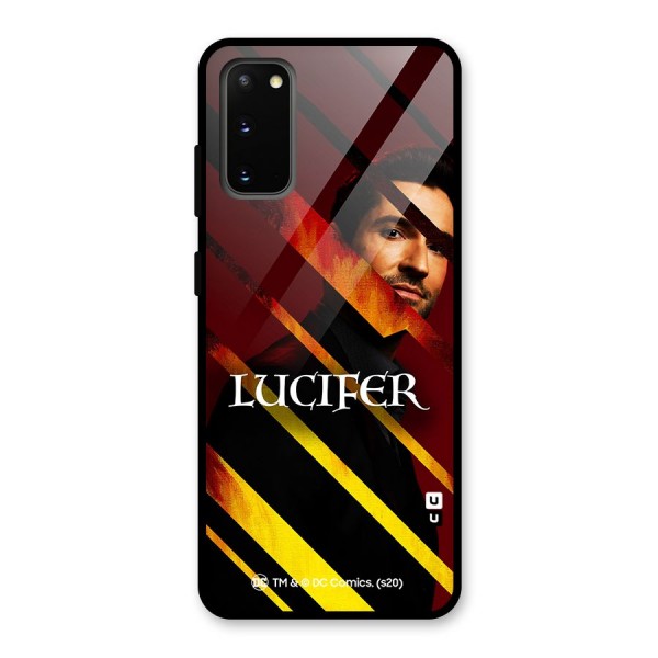 Lucifer Hell Stripes Glass Back Case for Galaxy S20