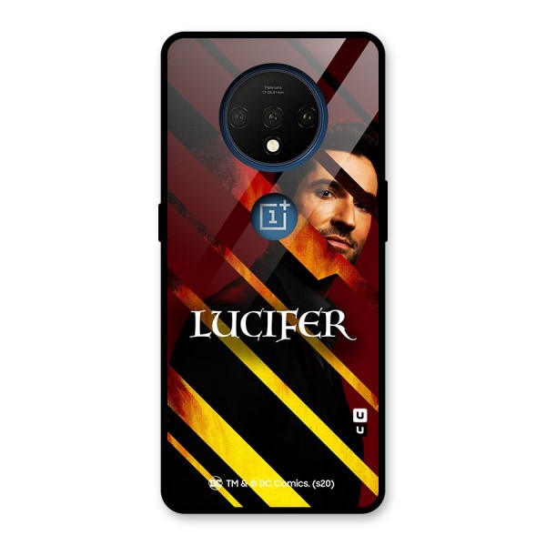 Lucifer Hell Stripes Glass Back Case for OnePlus 7T