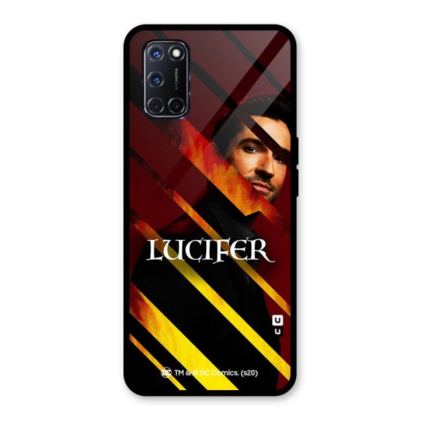 Lucifer Hell Stripes Glass Back Case for Oppo A52