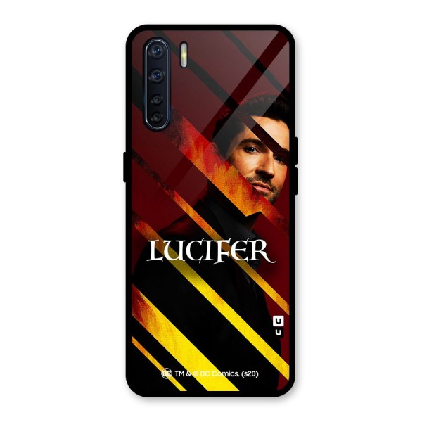 Lucifer Hell Stripes Glass Back Case for Oppo F15