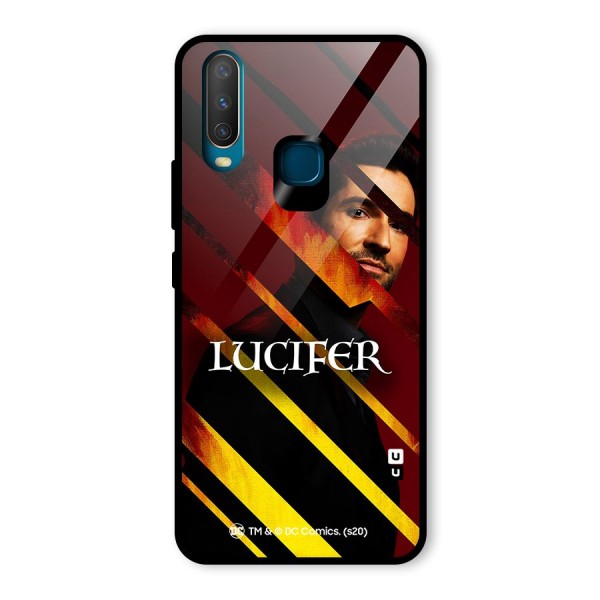 Lucifer Hell Stripes Glass Back Case for Vivo Y12