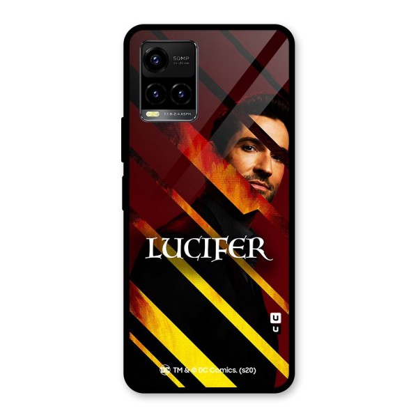 Lucifer Hell Stripes Glass Back Case for Vivo Y21A