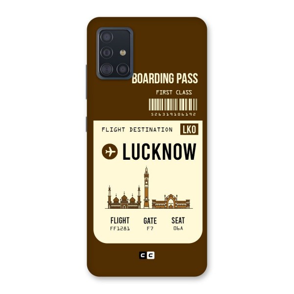 Lucknow Boarding Pass Back Case for Galaxy A51