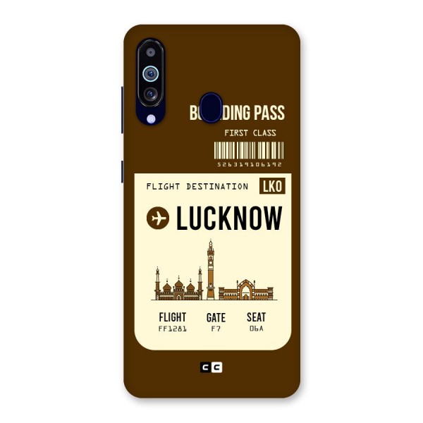 Lucknow Boarding Pass Back Case for Galaxy A60