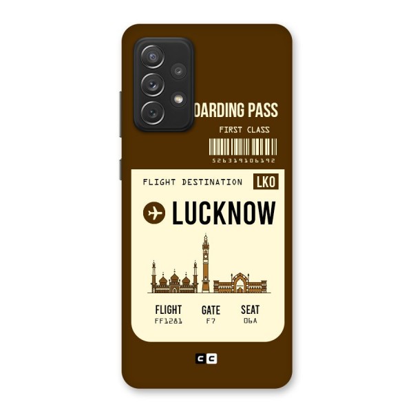 Lucknow Boarding Pass Back Case for Galaxy A72