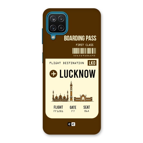 Lucknow Boarding Pass Back Case for Galaxy F12