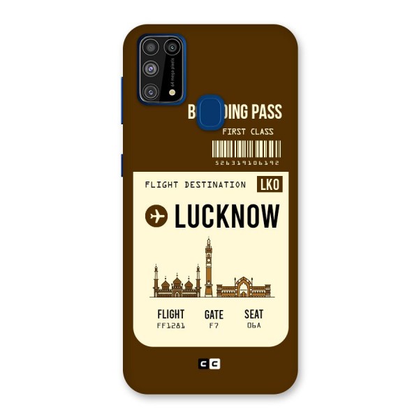 Lucknow Boarding Pass Back Case for Galaxy F41