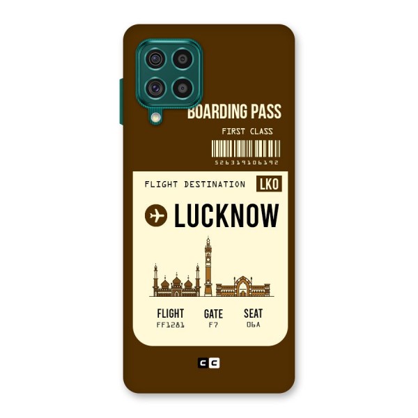 Lucknow Boarding Pass Back Case for Galaxy F62