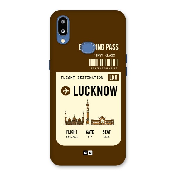 Lucknow Boarding Pass Back Case for Galaxy M01s