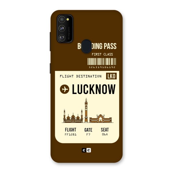 Lucknow Boarding Pass Back Case for Galaxy M21