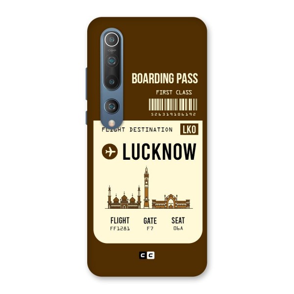 Lucknow Boarding Pass Back Case for Mi 10