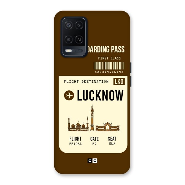 Lucknow Boarding Pass Back Case for Oppo A54