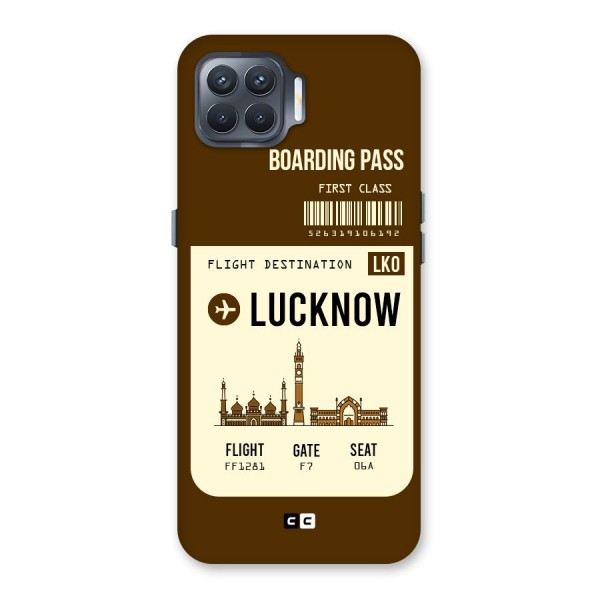 Lucknow Boarding Pass Back Case for Oppo F17 Pro