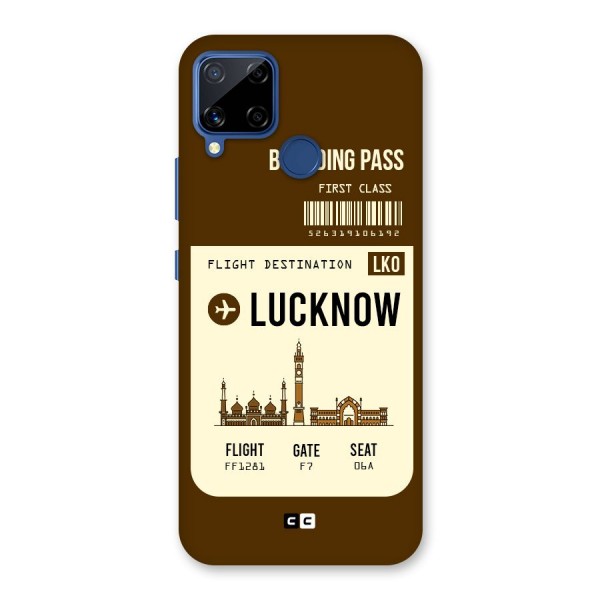 Lucknow Boarding Pass Back Case for Realme C12