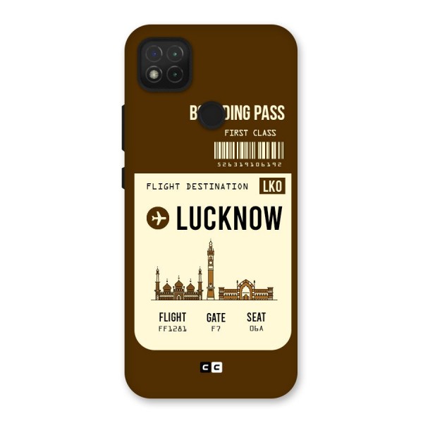 Lucknow Boarding Pass Back Case for Redmi 9C