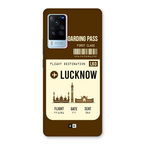 Lucknow Boarding Pass Back Case for Vivo X60 Pro