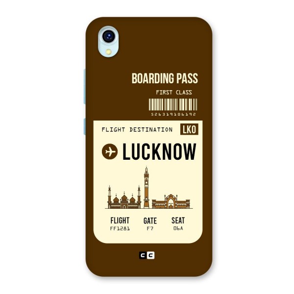 Lucknow Boarding Pass Back Case for Vivo Y1s