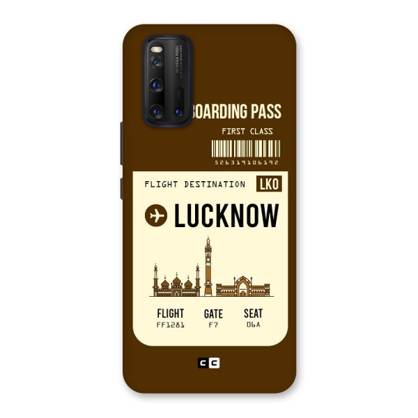 Lucknow Boarding Pass Back Case for Vivo iQOO 3