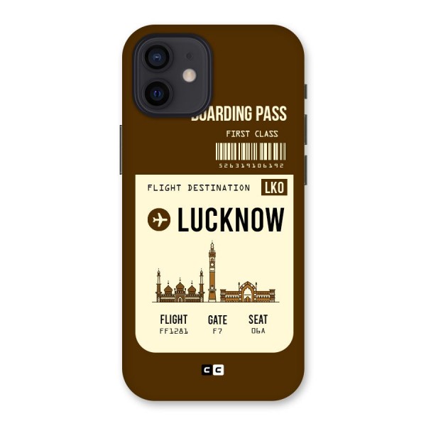 Lucknow Boarding Pass Back Case for iPhone 12