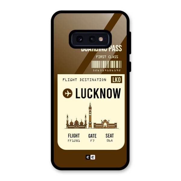 Lucknow Boarding Pass Glass Back Case for Galaxy S10e