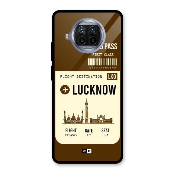 Lucknow Boarding Pass Glass Back Case for Mi 10i