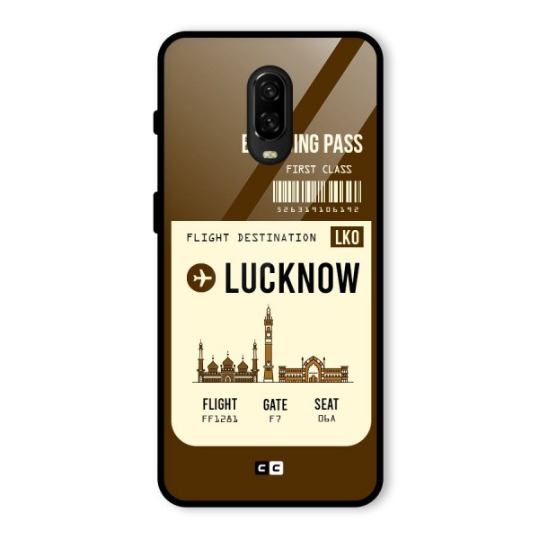 Lucknow Boarding Pass Glass Back Case for OnePlus 6T