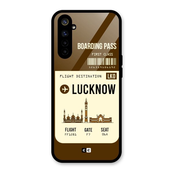 Lucknow Boarding Pass Glass Back Case for Realme 6