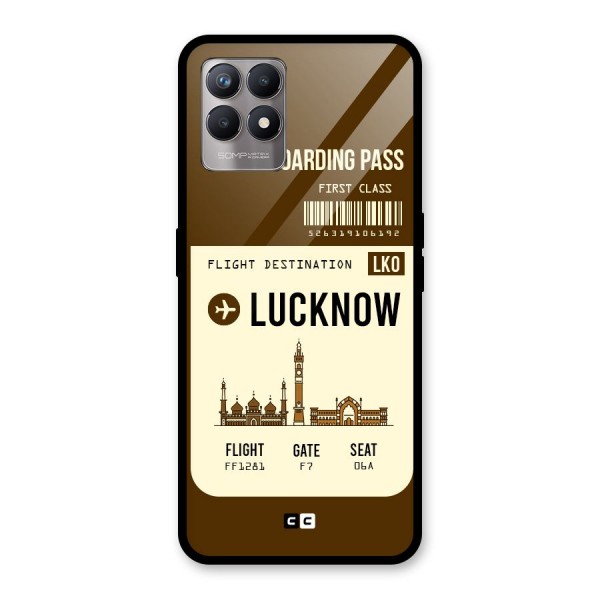 Lucknow Boarding Pass Glass Back Case for Realme 8i