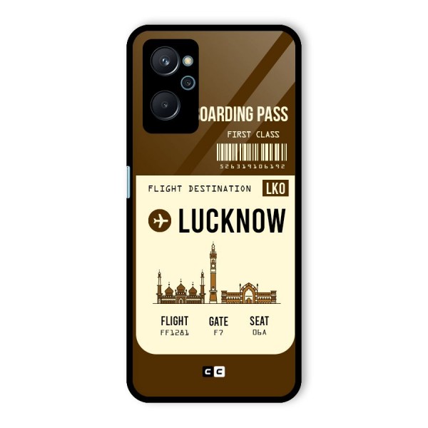 Lucknow Boarding Pass Glass Back Case for Realme 9i