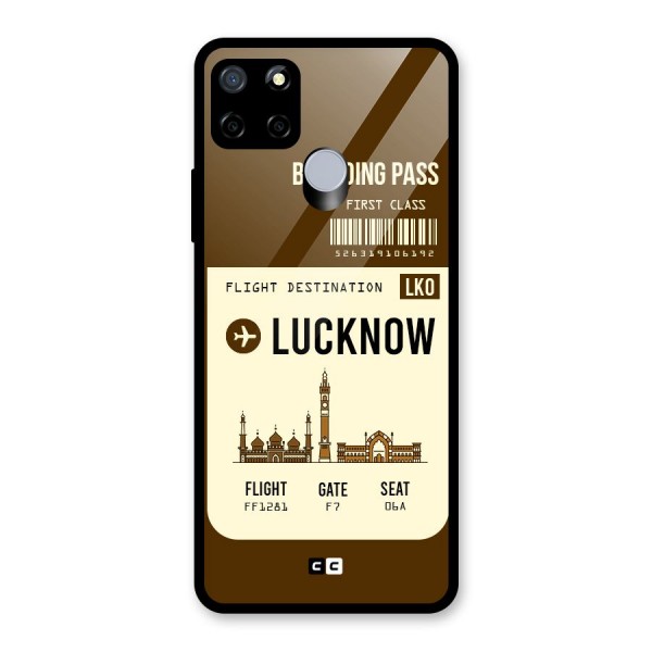 Lucknow Boarding Pass Glass Back Case for Realme C15