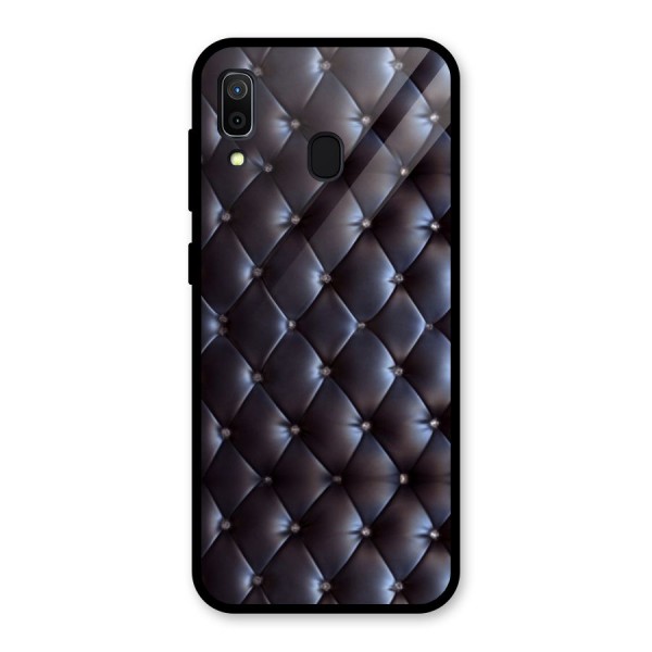 Luxury Pattern Glass Back Case for Galaxy A30