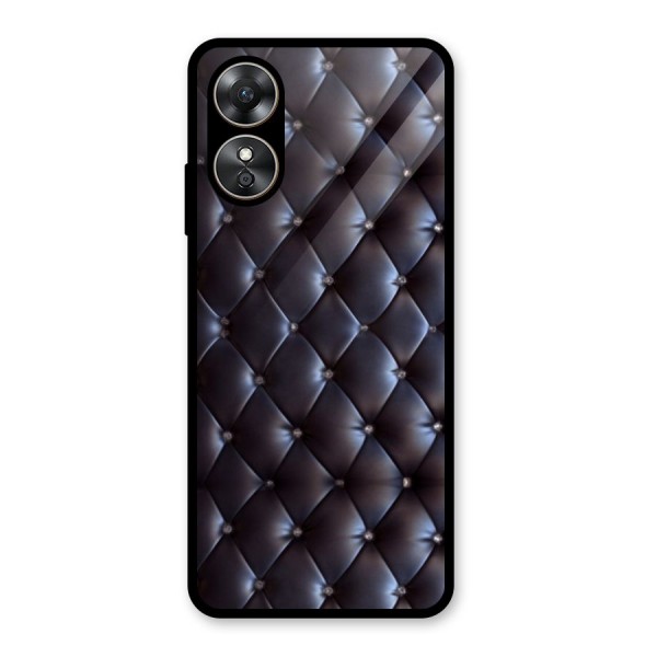 Luxury Pattern Glass Back Case for Oppo A17