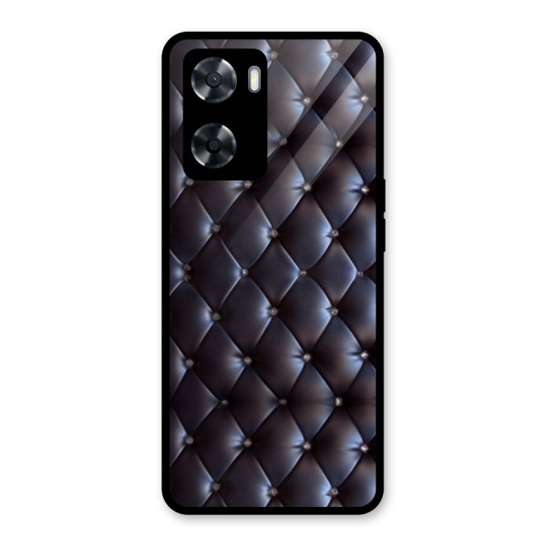 Luxury Pattern Glass Back Case for Oppo A57 2022