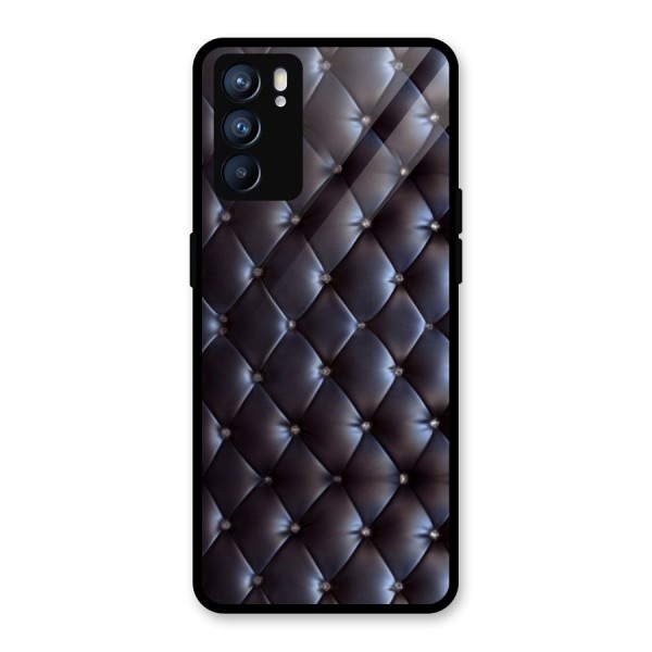 Luxury Pattern Glass Back Case for Oppo Reno6 5G