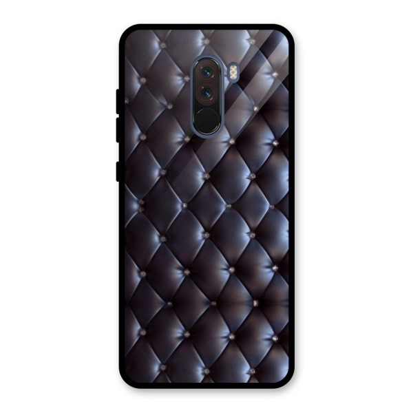 Luxury Pattern Glass Back Case for Poco F1