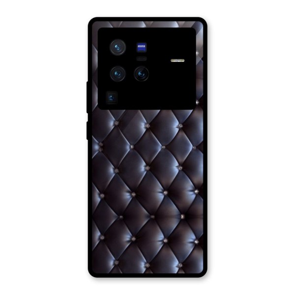 Luxury Pattern Glass Back Case for Vivo X80 Pro