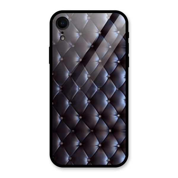 Luxury Pattern Glass Back Case for XR